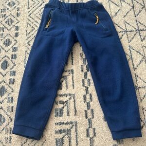 REI Kids Blue Fleece Joggers pants sweats XS (6-7)
